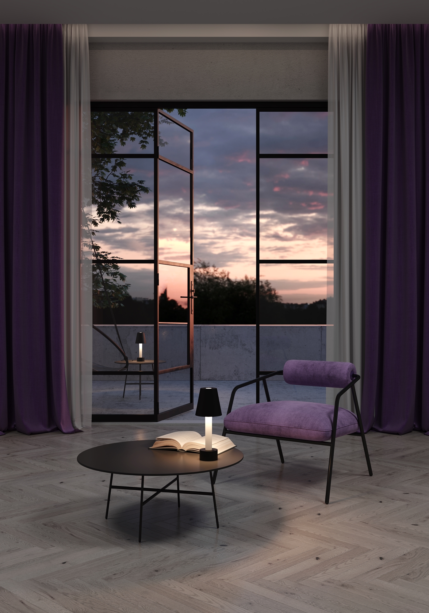 Дополнительная картинка Аккумуляторный светильник Maytoni MOD104TL-3AB3K