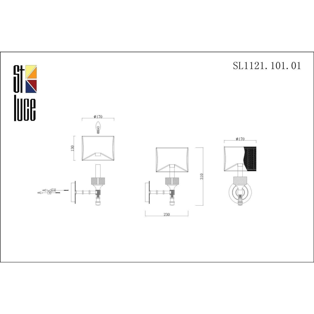 Дополнительная картинка Бра ST Luce Oleo SL1121.101.01