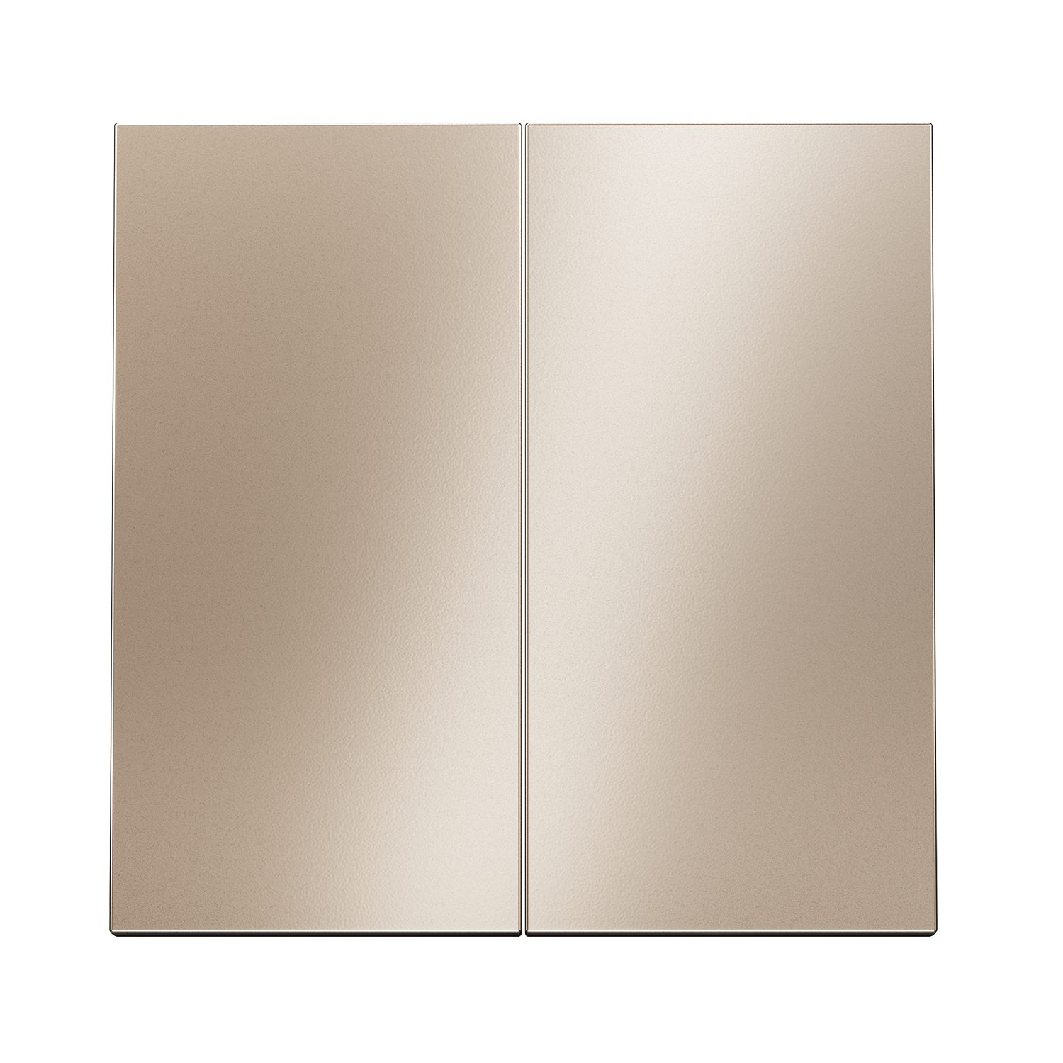 Картинка Клавиши для выключателя/переключателя двухклавишного, S70 Metal (платина)