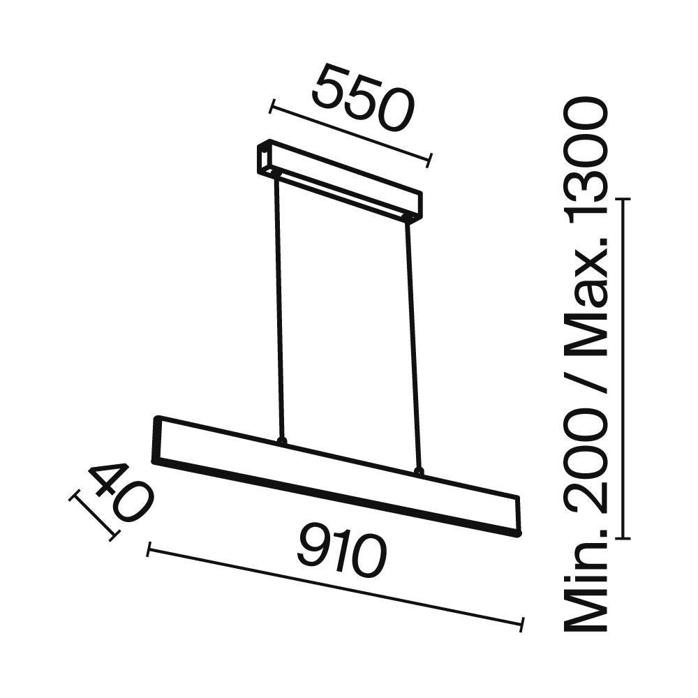 Дополнительная картинка Подвесной светодиодный светильник Maytoni Step P010PL-L23W