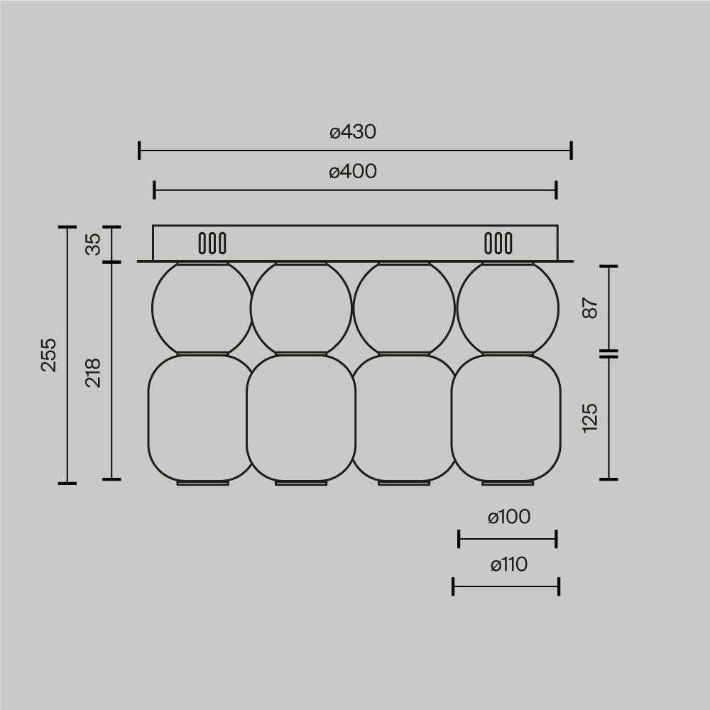 Дополнительная картинка Потолочный светильник Maytoni MOD273CL-L60CH3K