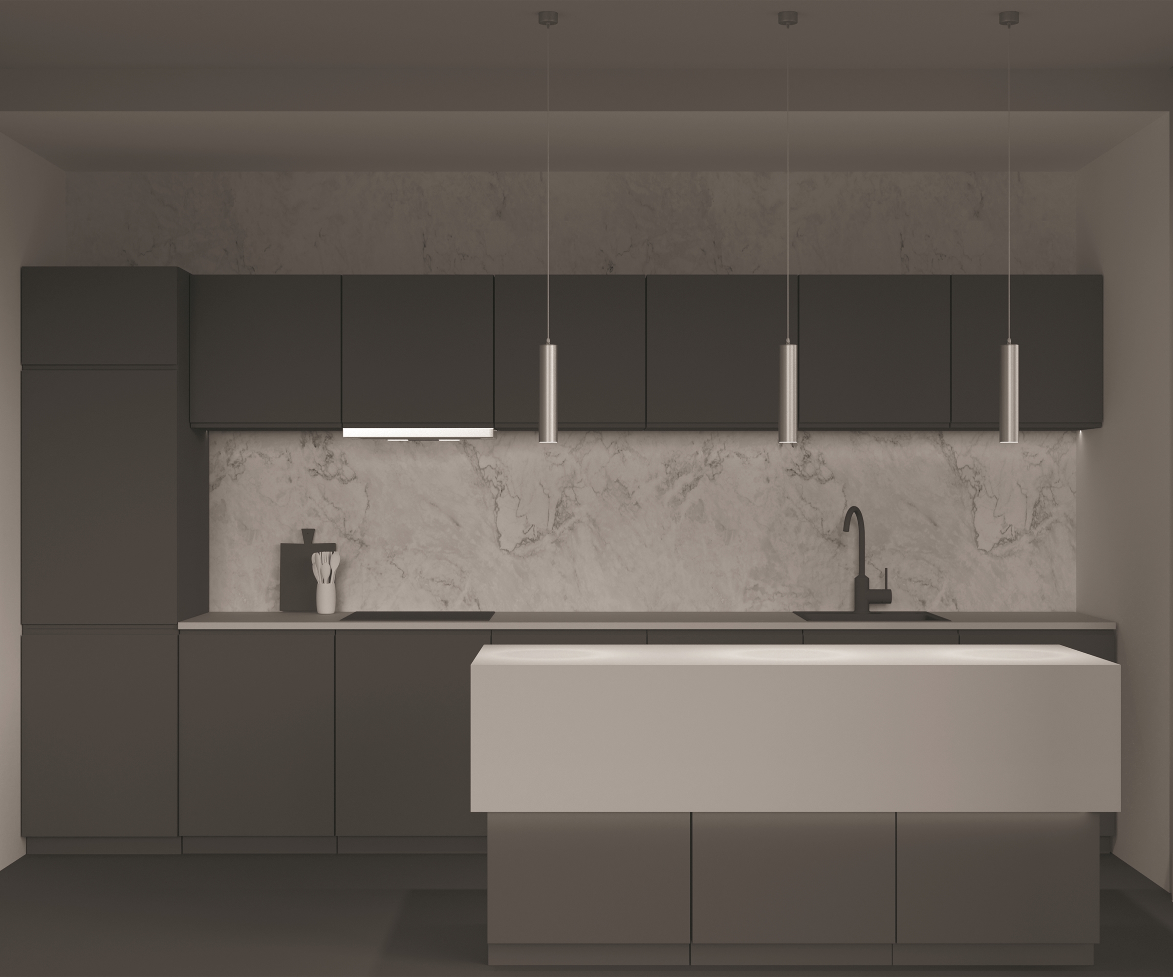 Дополнительная картинка Подвесной светильник Technical P075PL-01MG