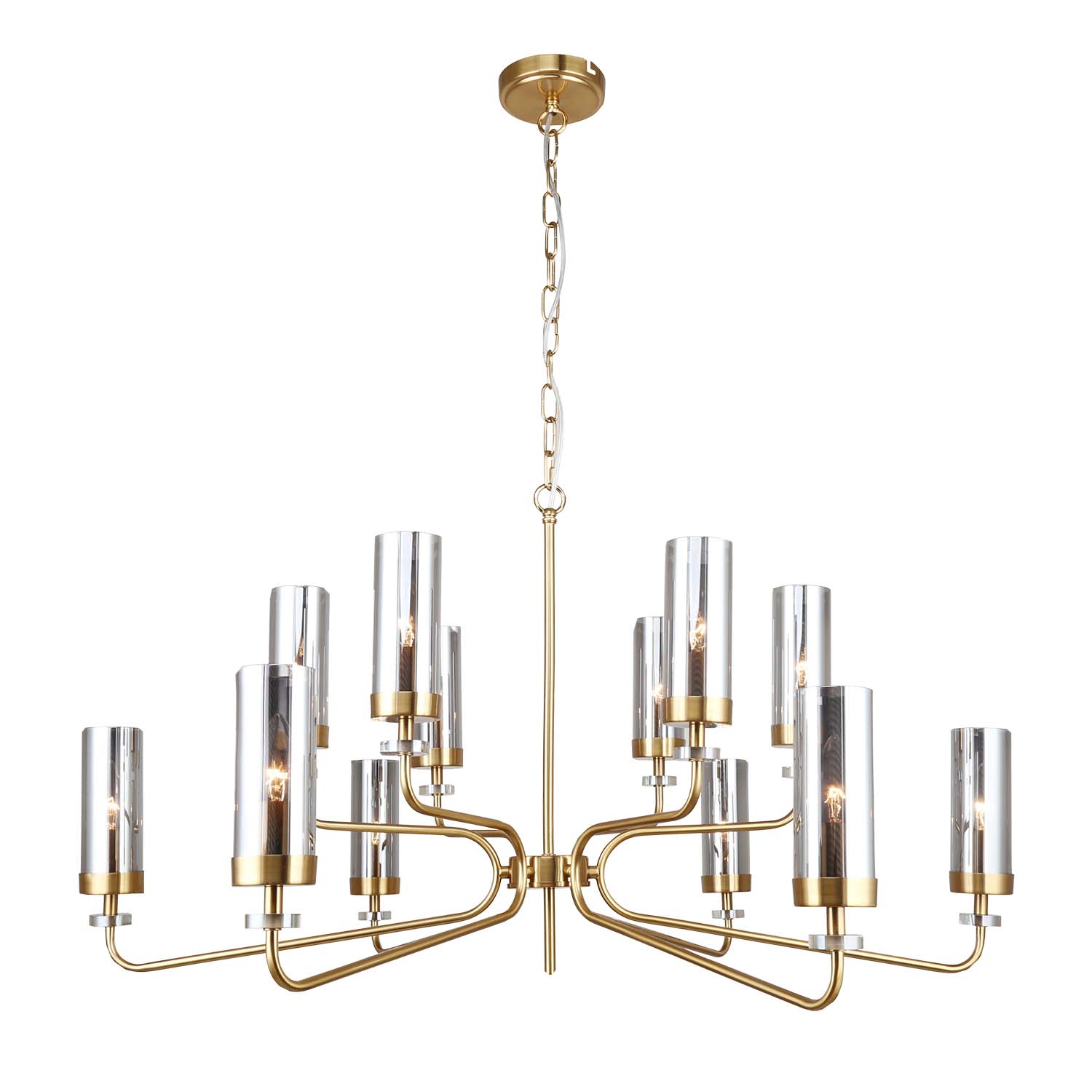 подвесная люстра f-promo shandar 4620-12p, доставка по Казахстану 