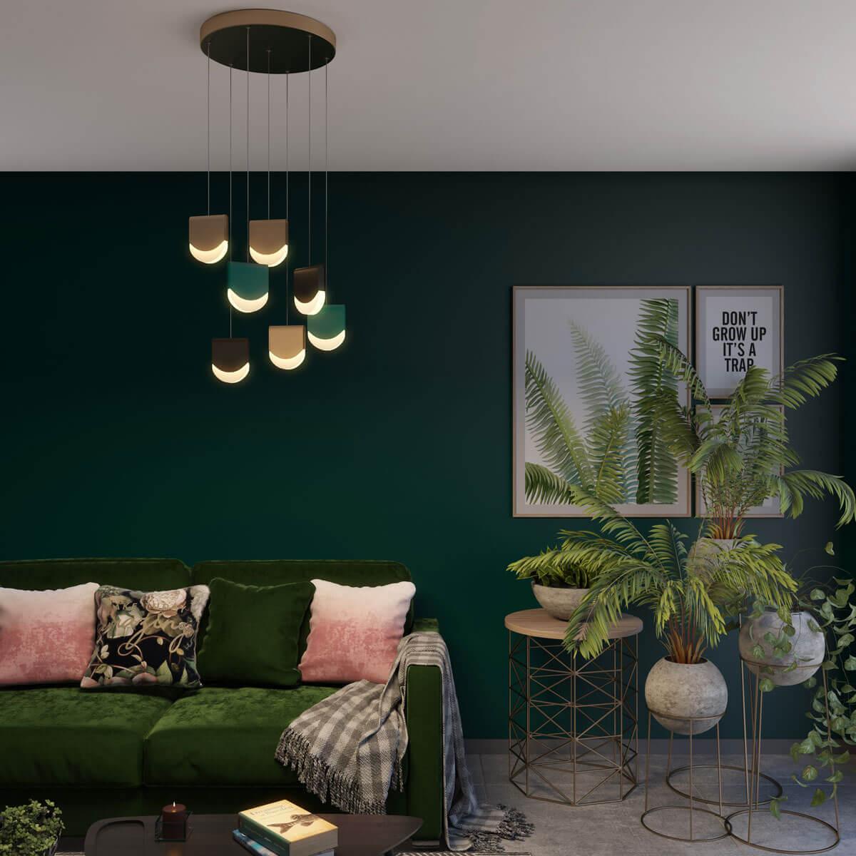 Картинка Подвесная светодиодная люстра Odeon Light Rebel 3861/40L