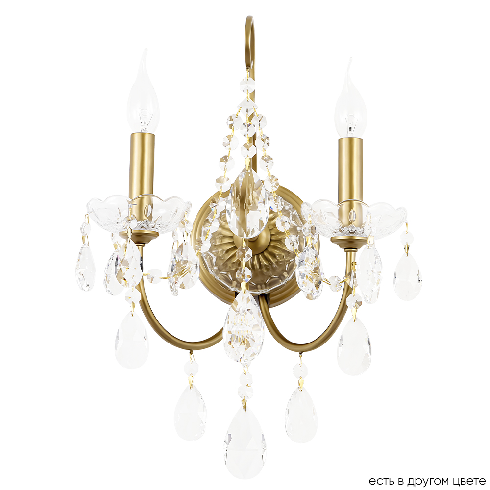 Бра Crystal Lux ODELIS AP2 GOLD Crystal Lux 2571/402