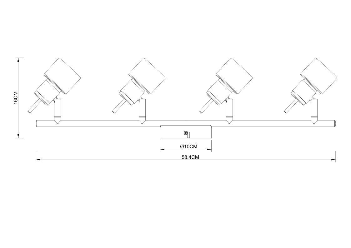 Дополнительная картинка Спот Arte Lamp Almach A1906PL-4WH