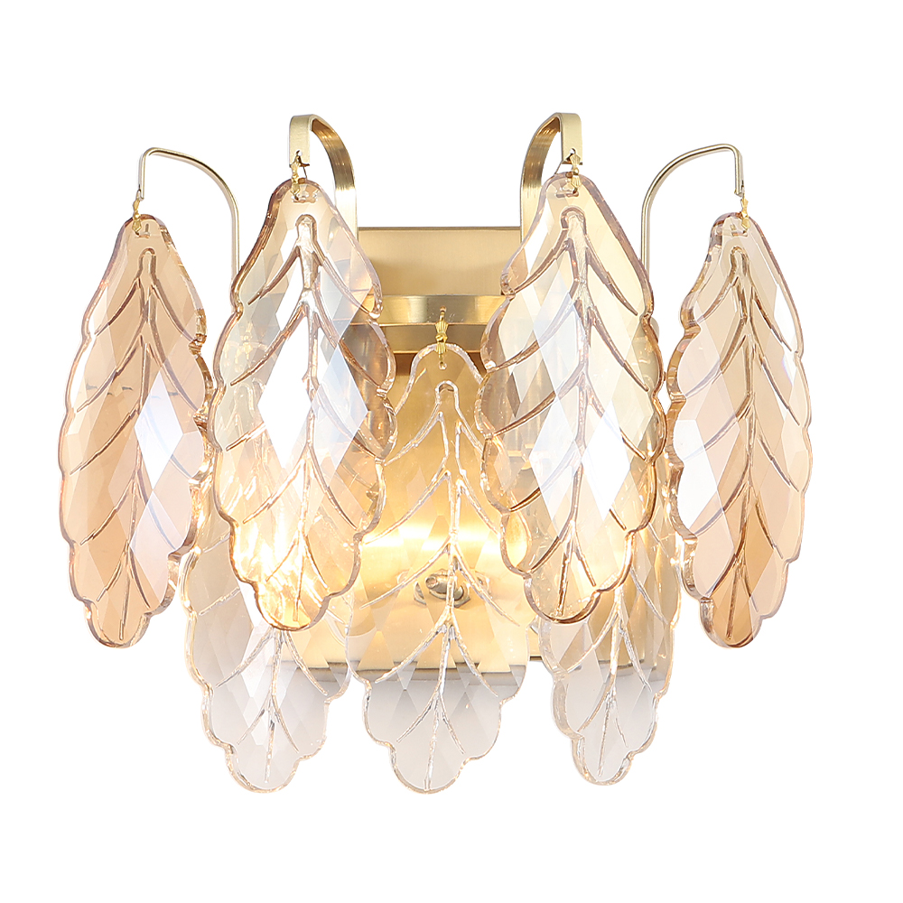 Дополнительная картинка Настенный светильник Crystal Lux TREVI AP2 BRASS Crystal Lux 3220/402