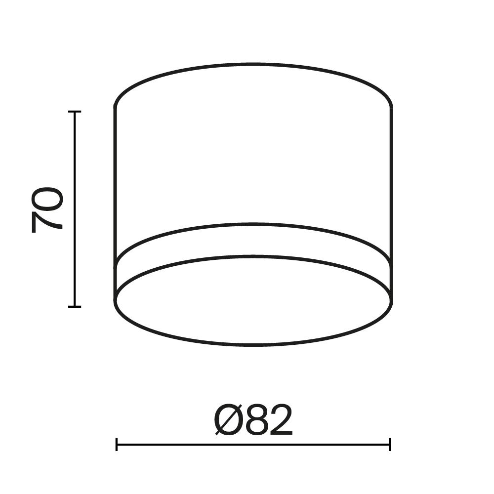Дополнительная картинка Потолочный светильник Technical C087CL-GX53-W