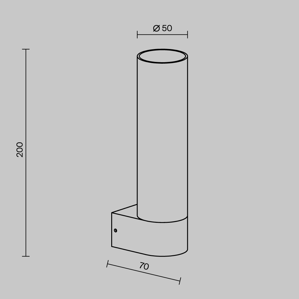 Уличный настенный светильник Outdoor O508WL-L5B3K TUBE — фото 5
