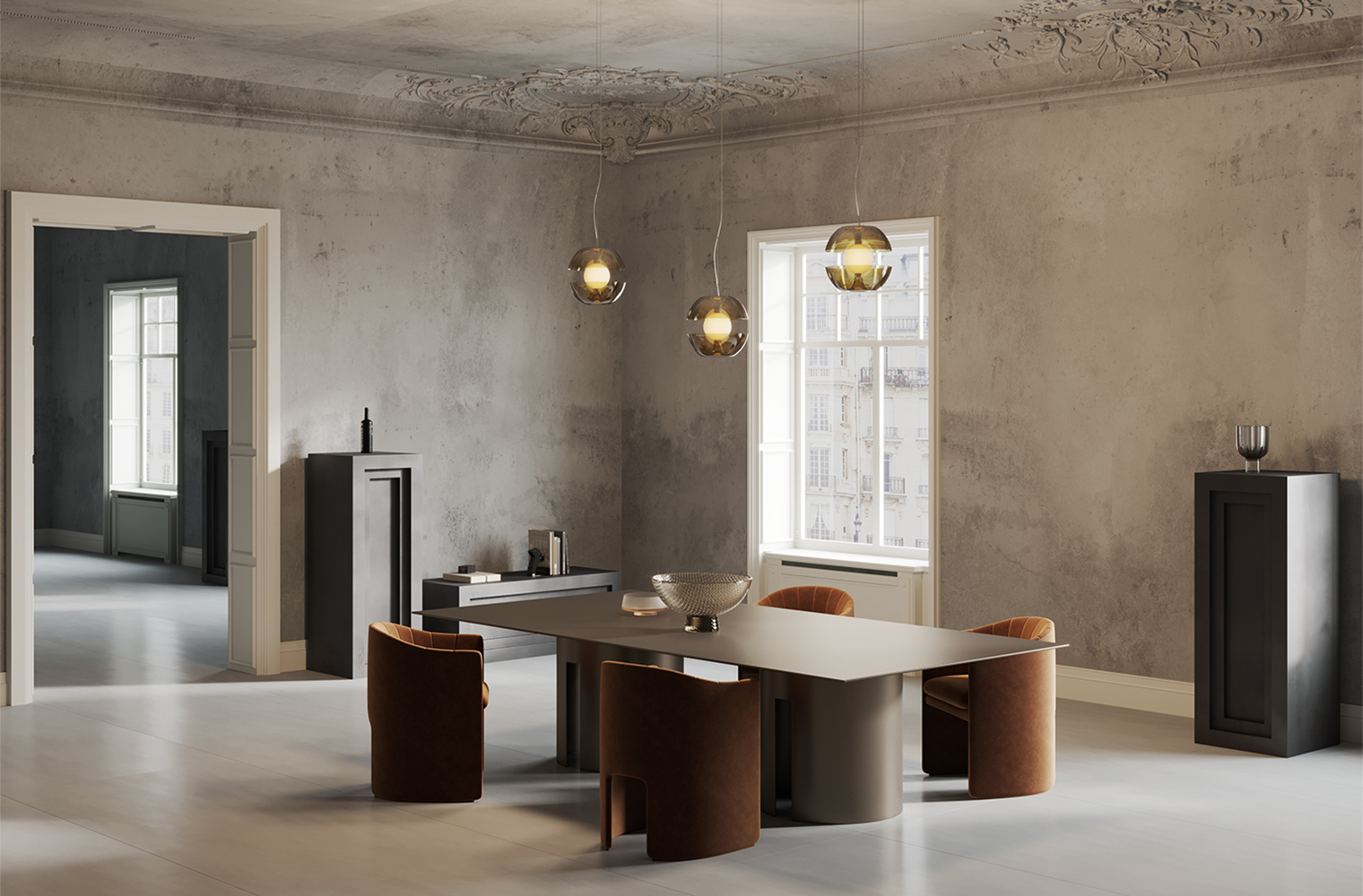 Дополнительная картинка Подвесной светильник Maytoni MOD322PL-L6G3K