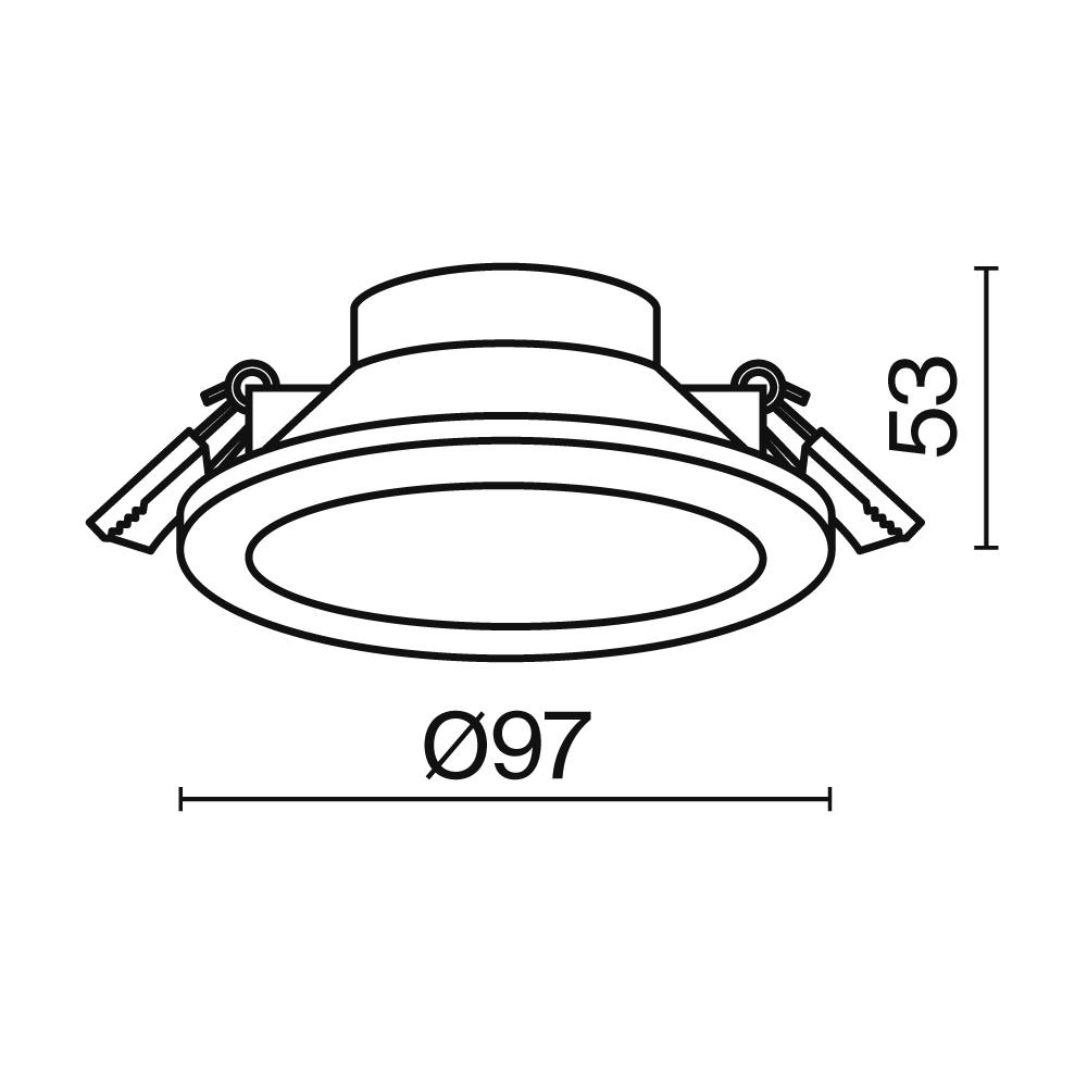 Дополнительная картинка Встраиваемый светодиодный светильник Maytoni Stockton DL015-6-L7W