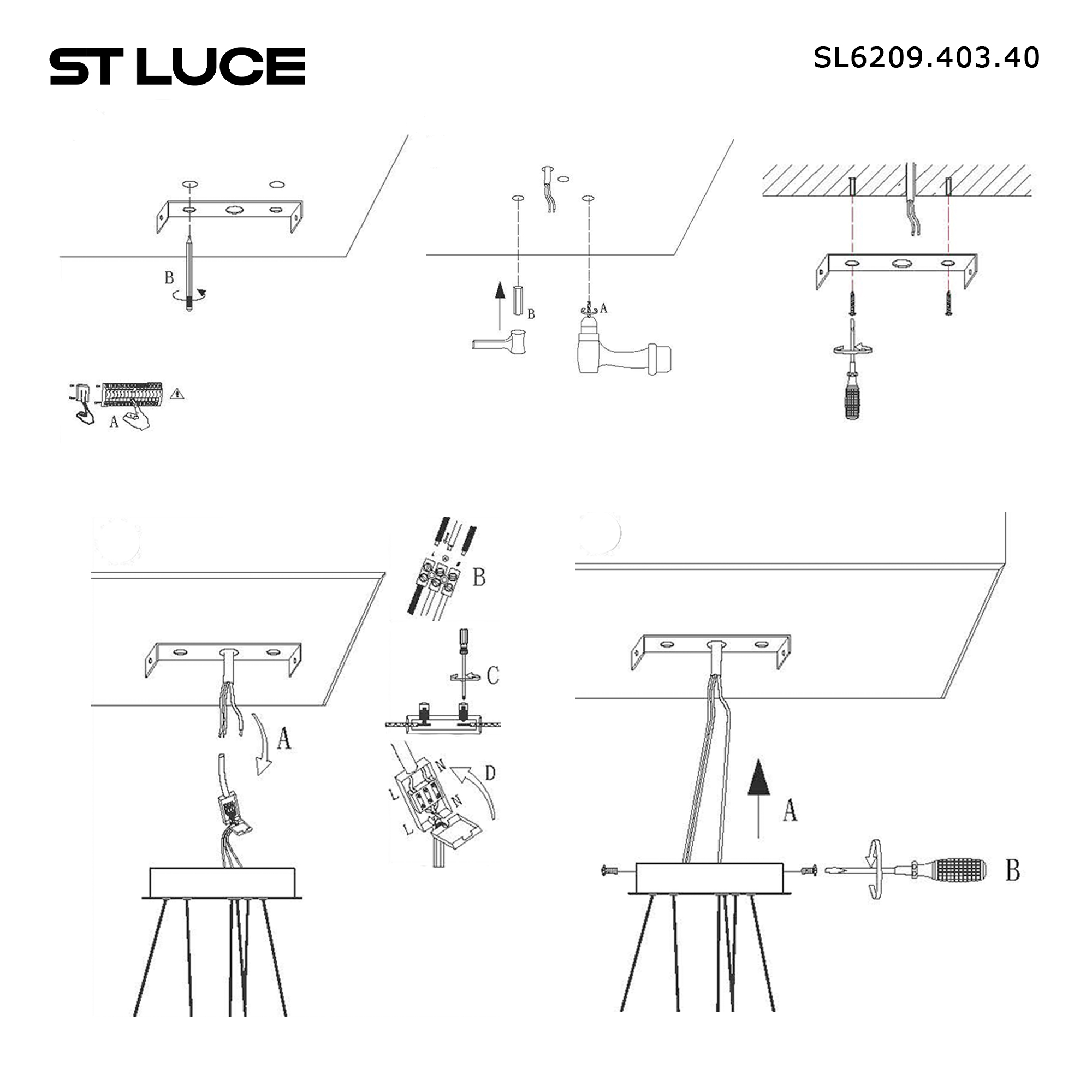 Картинка SL6209.403.40 Светильник подвесной ST-Luce ORIONE