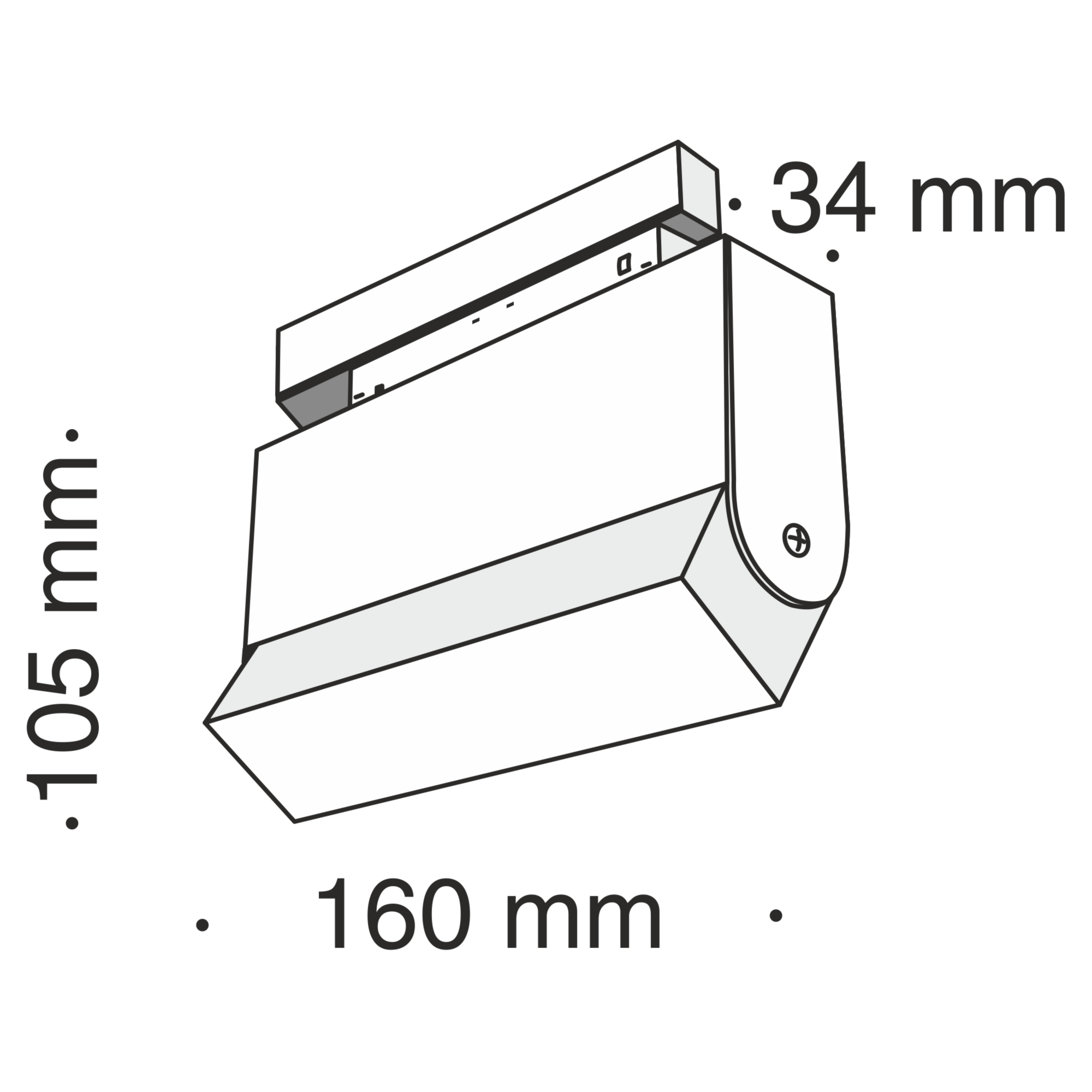 Дополнительная картинка Трековый светильник Technical TR013-2-10W3K-B