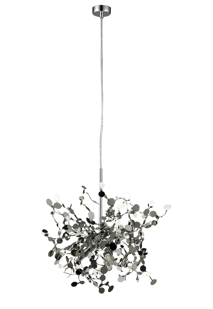 люстры светильник подвесной crystal lux garden sp3 d400 chrome crystal lux 1861/203, доставка по Казахстану 