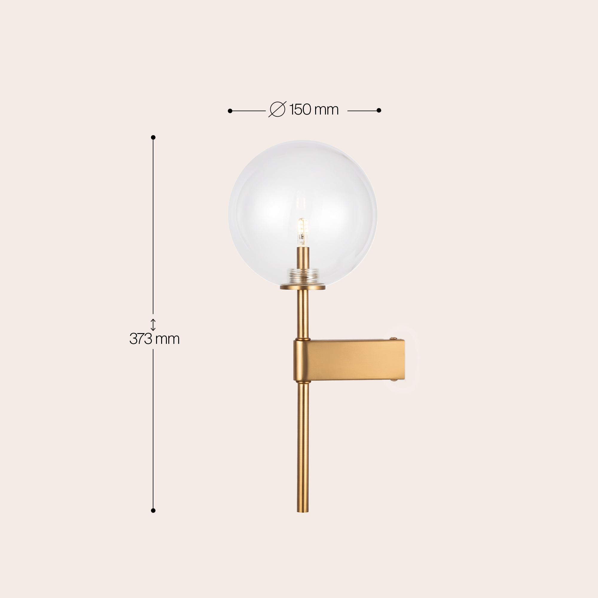 Настенный светильник (бра) Maytoni MOD172WL-01BS — фото 10
