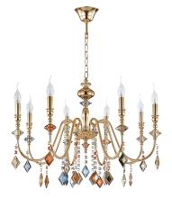 люстра crystal lux mercedes sp8 gold/color crystal lux 0951/308, доставка по Казахстану 