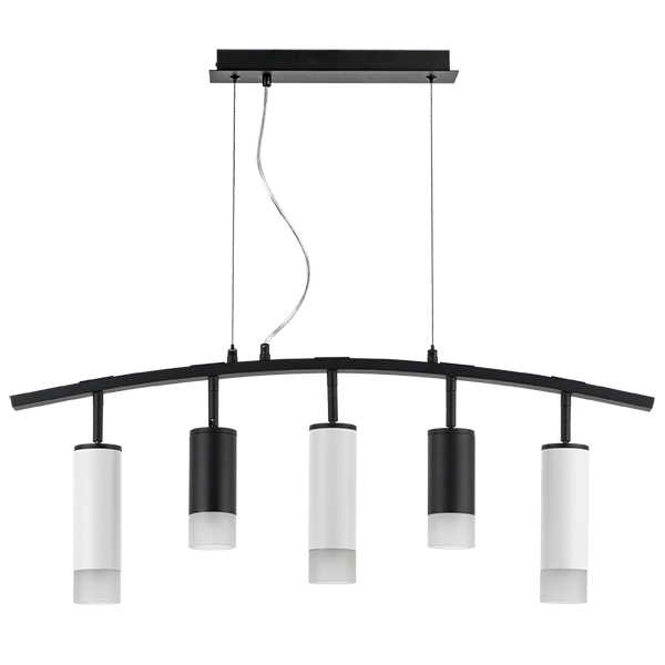 lr7353728631 люстра rullo 5х50w gu10 черный - белый  571735 - 214437-2 - 214486-3 - 202431-5, доставка по Казахстану 