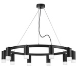люстры lr0203701 подвесной светильник rullo 10х50w gu10 черный (571020+214437-10+202431-10), доставка по Казахстану 