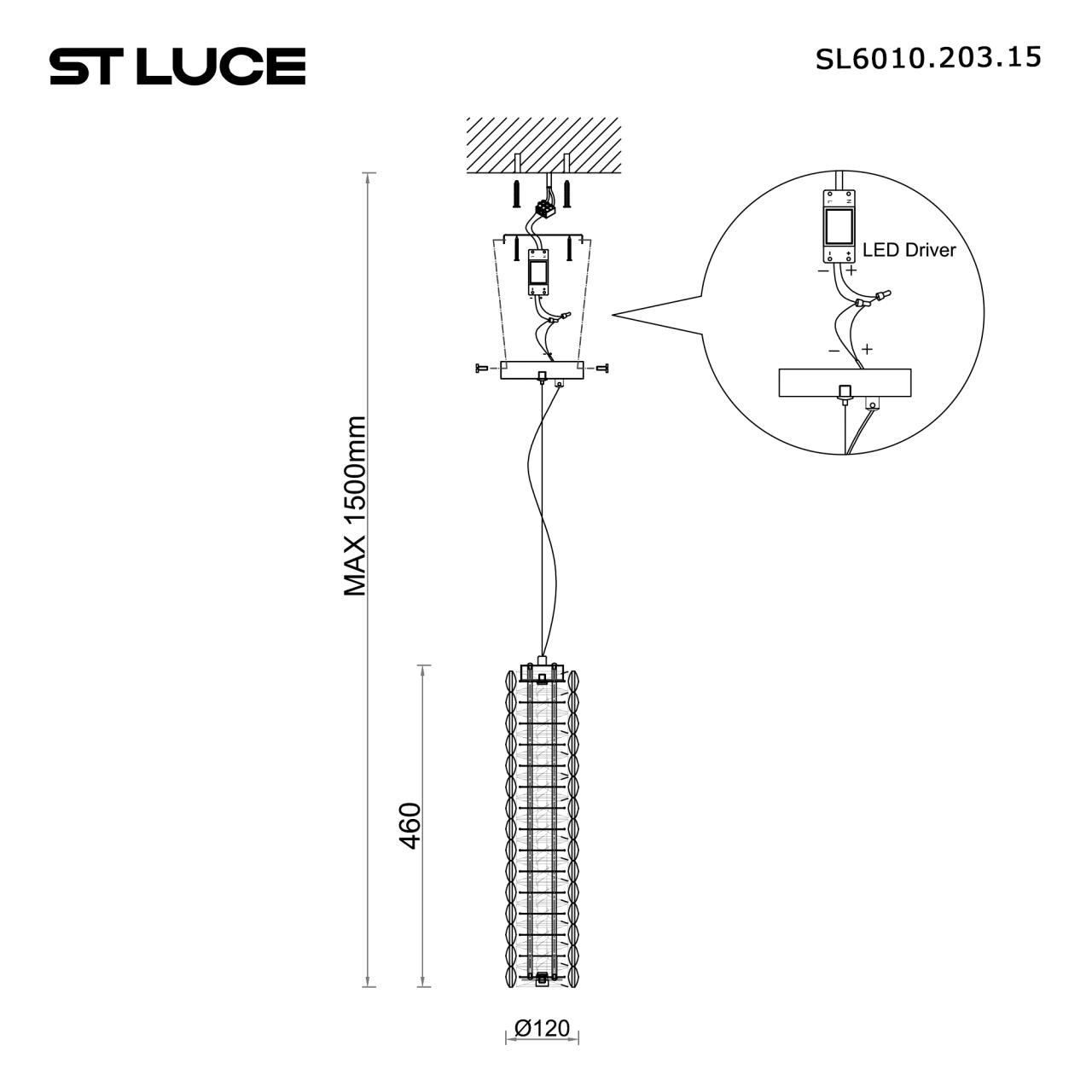 Дополнительная картинка SL6010.203.15 Подвесной светильник ST-Luce