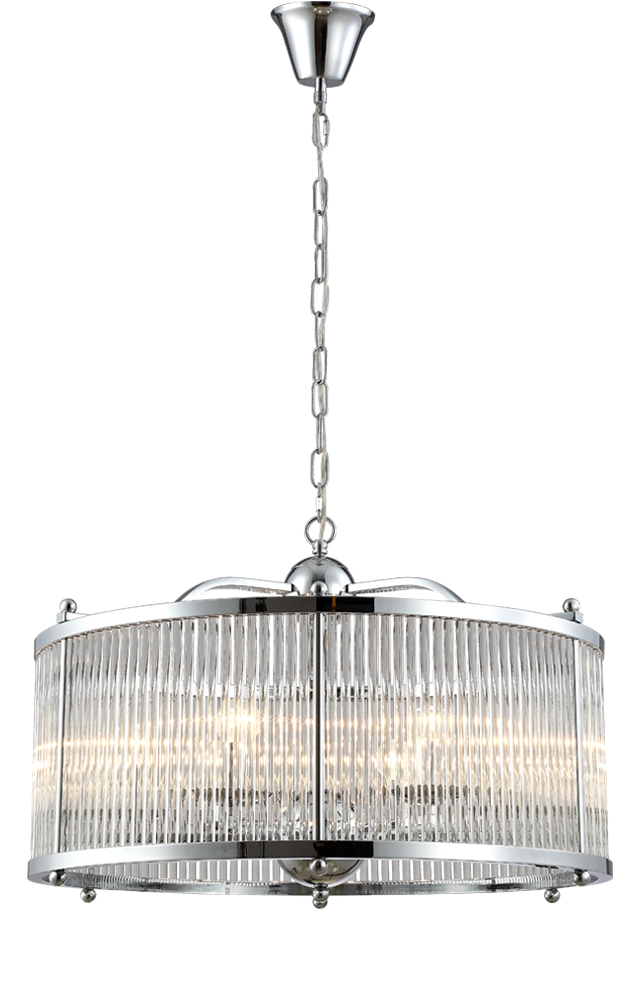 Картинка Люстра Crystal Lux TADEO SP6 D600 CHROME/TRANSPARENTE Crystal Lux 3030/306