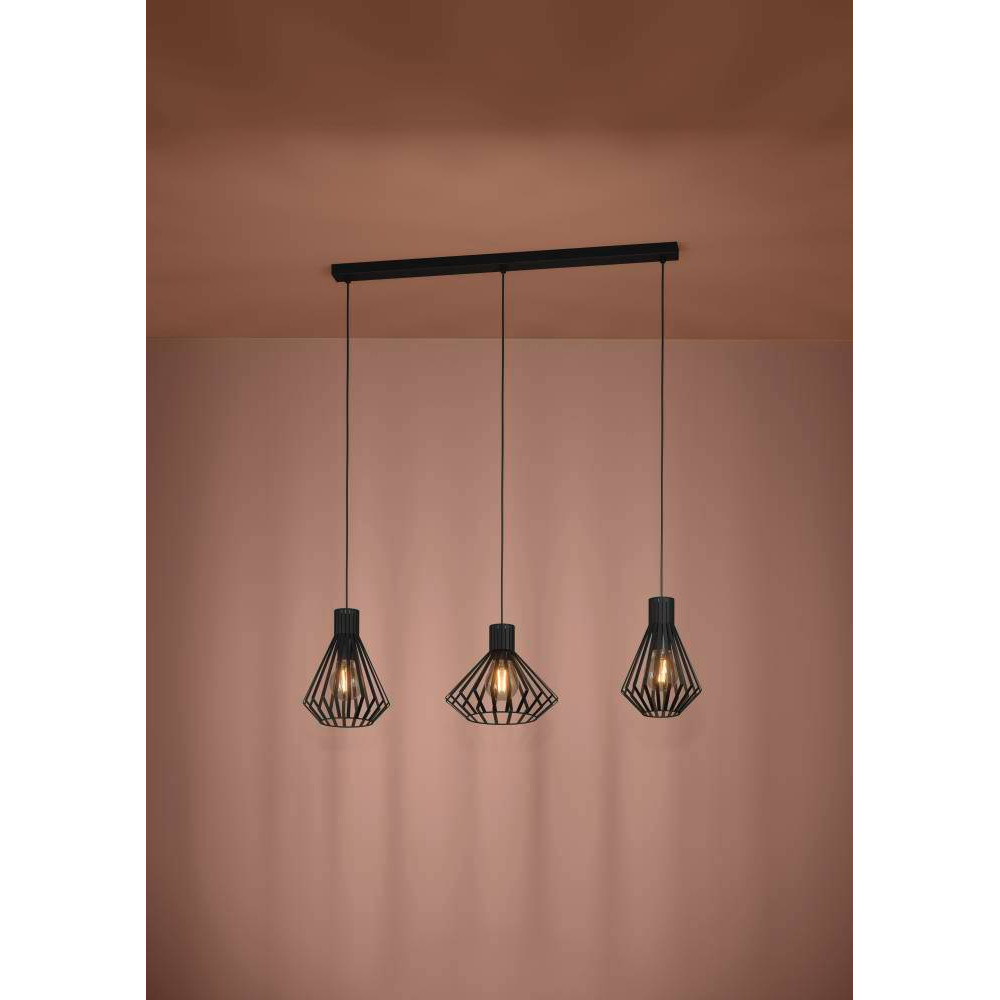 Картинка 390125 Люстра BASIDANO, 3X40W (E27), сталь, черный