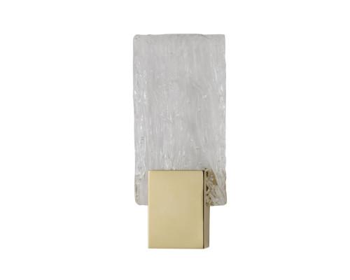 Дополнительная картинка NEWPORT 15380 15381/A Champagne gold , Бра, Champagne gold Clear glass L13*H30*Sp5 cm LED 1*3W 3100K 270 lm
