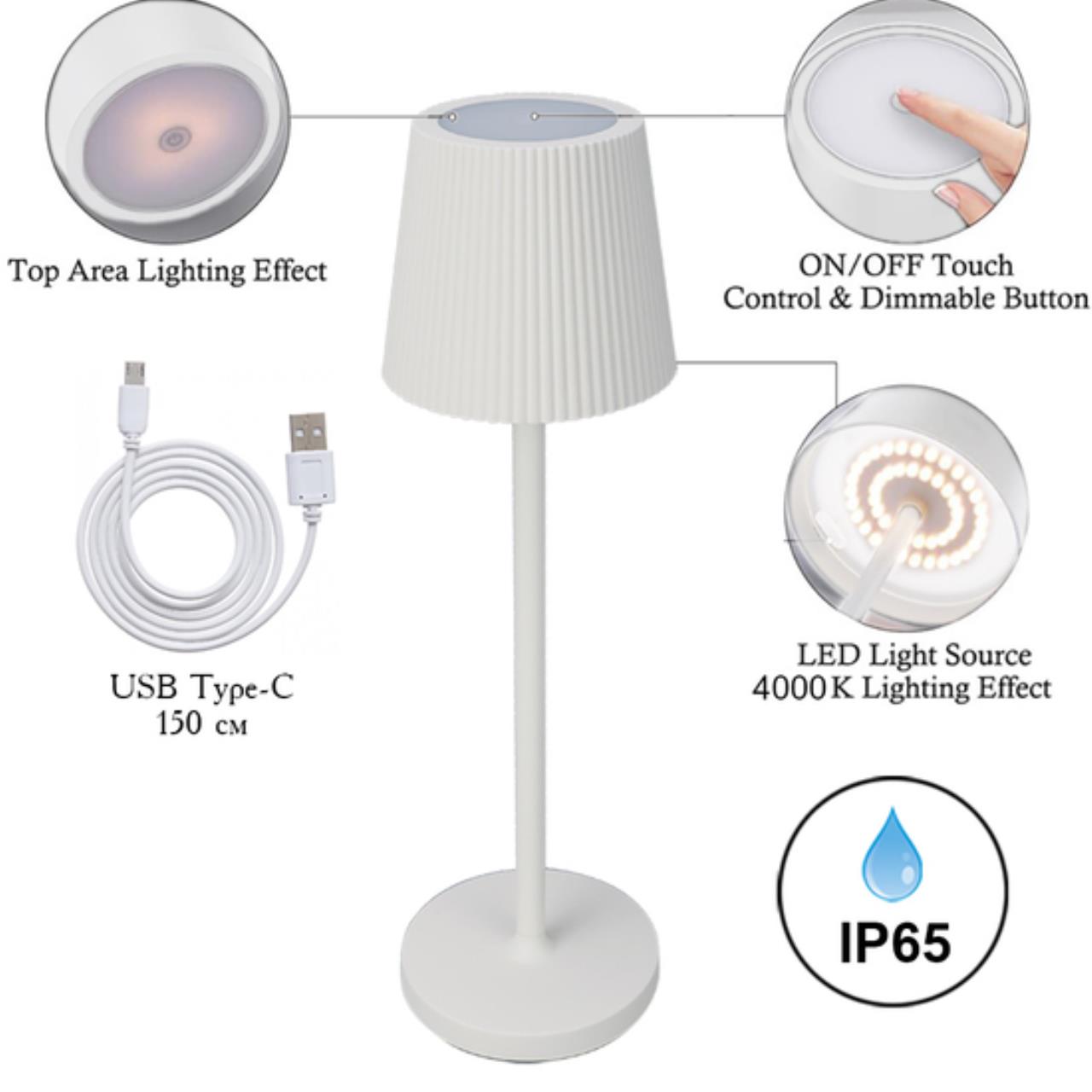 Дополнительная картинка Настольный светильник Arte Lamp FUYUE A1616LT-1WH