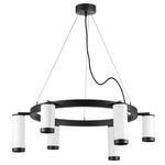 люстры lr0163638637 подвесной светильник rullo 6х50w gu10 черный (571016+214436-3+214486-3+203437-6), доставка по Казахстану 