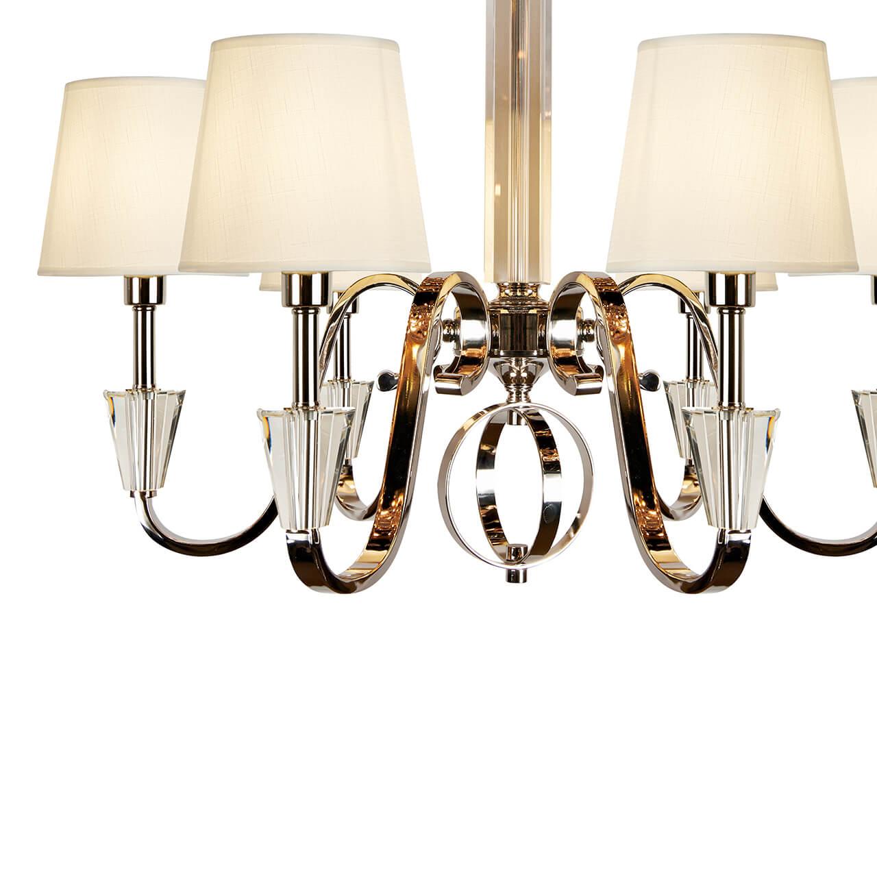 Дополнительная картинка Подвесная люстра iLamp Alesti P2424-6 Nickel