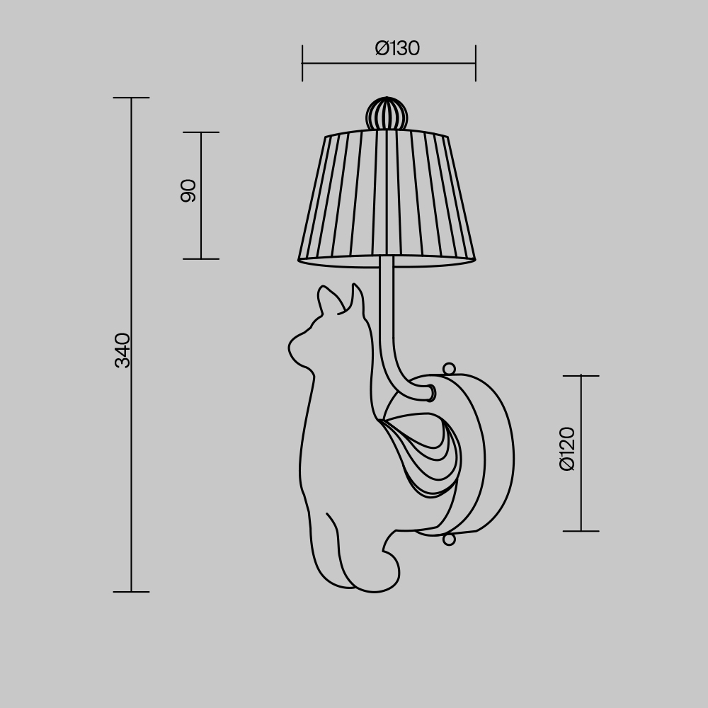 Дополнительная картинка Настенный светильник (бра) Maytoni MOD377WL-L6W3K