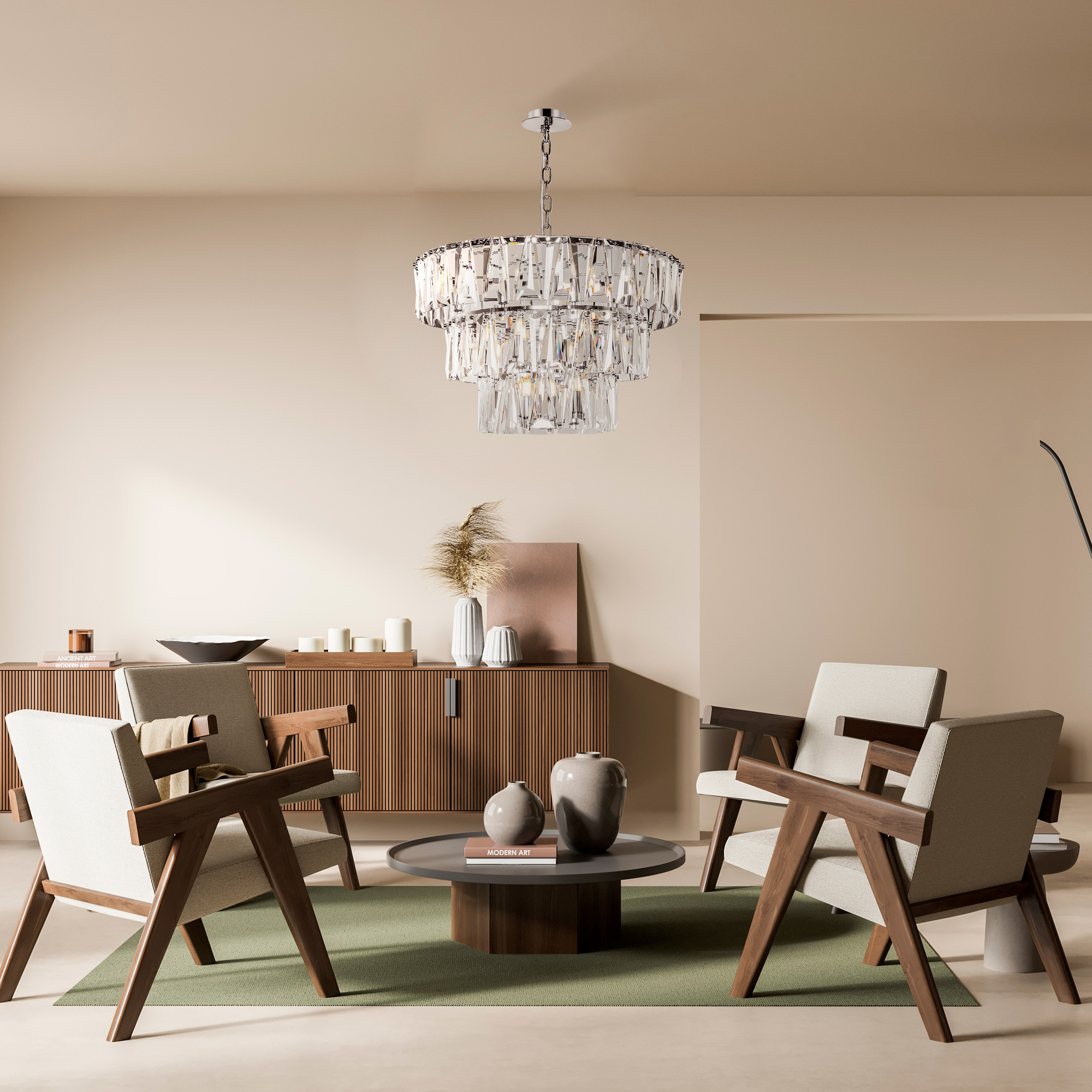 Дополнительная картинка Люстра Maytoni Puntes MOD043PL-18CH