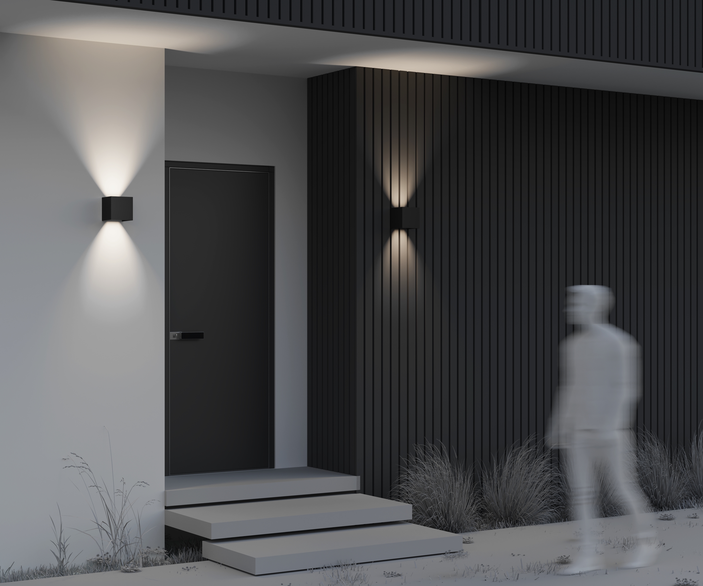 Дополнительная картинка Настенный светильник (бра) Outdoor O572WL-L20B3K