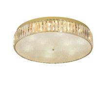 newport 8240 8249/pl gold new , потолочный светильник, gold clear crystal d60*h12,5 cm e14 led 9*9w, доставка по Казахстану 