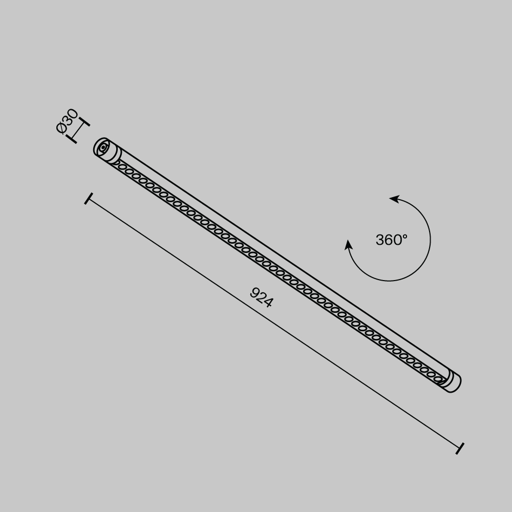 Картинка Светильник Technical C149CL-L900-24W3K-B