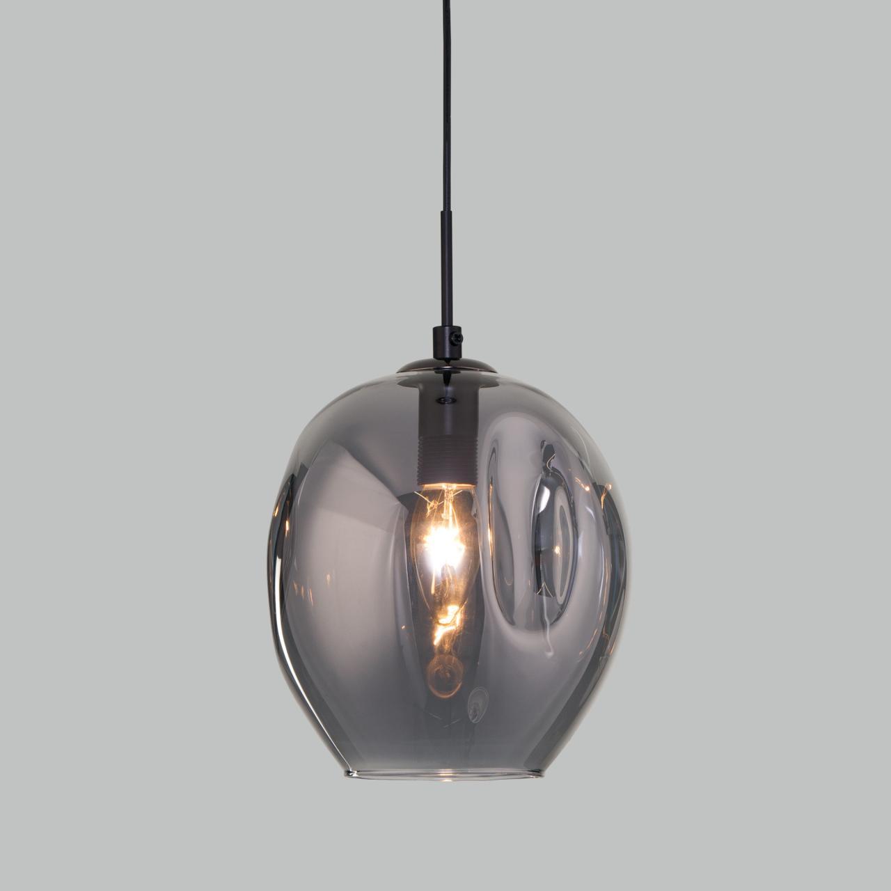 Картинка Подвесной светильник со стеклянным плафоном 50195/1 черный жемчуг