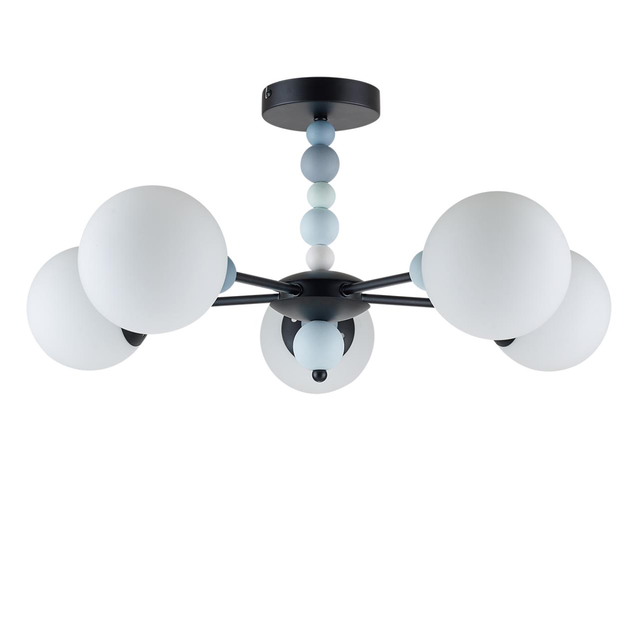 6526/5c moderni ln23 черный люстра потолочная e14 5*40w 220v sunday, доставка по Казахстану 