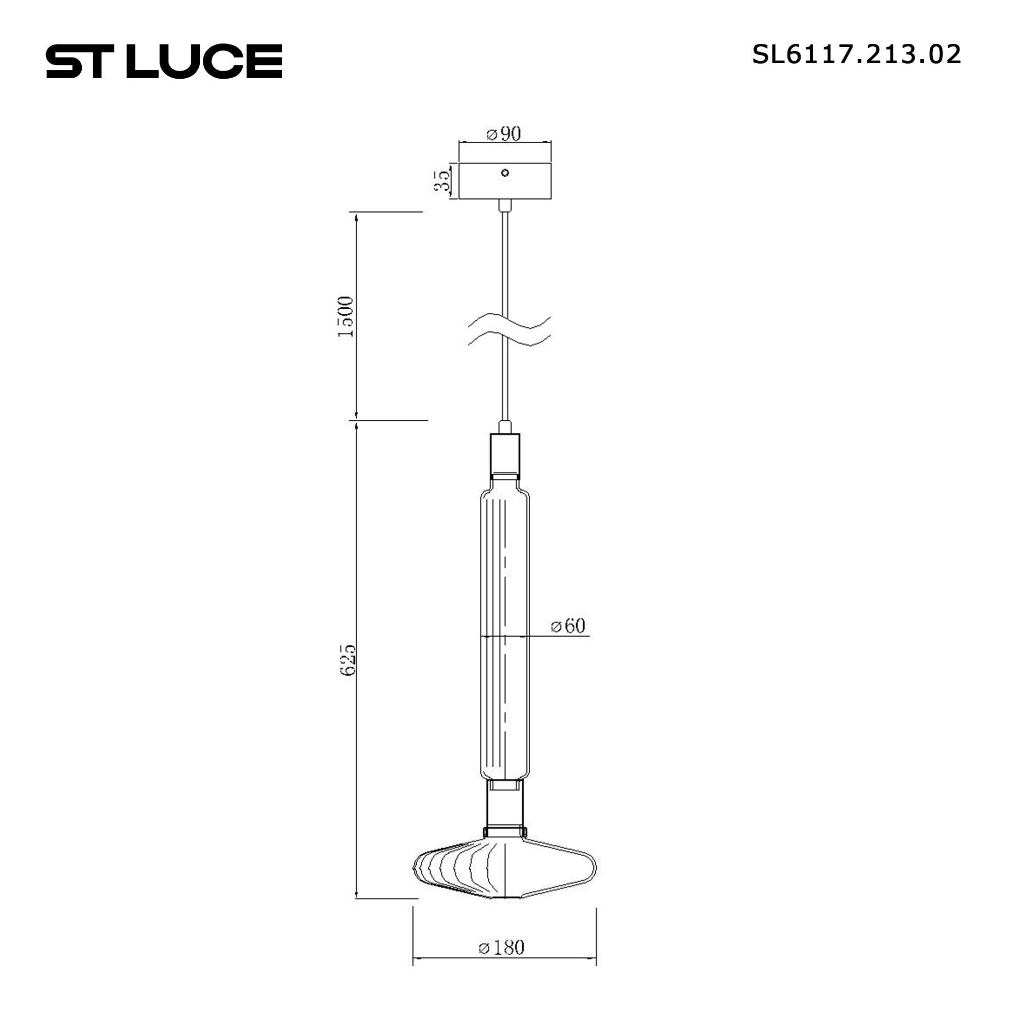 Картинка SL6117.213.02 Светильник подвесной ST-Luce 