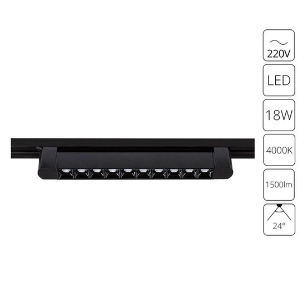 Дополнительная картинка Трековый светильник Arte Lamp FLASH A4575PL-1BK