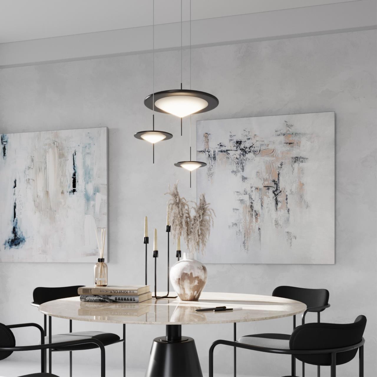 5012/10l l-vision odl23 281 черный/белый матовый металл/акрил подвес led 10w 3000k steka, доставка по Казахстану 