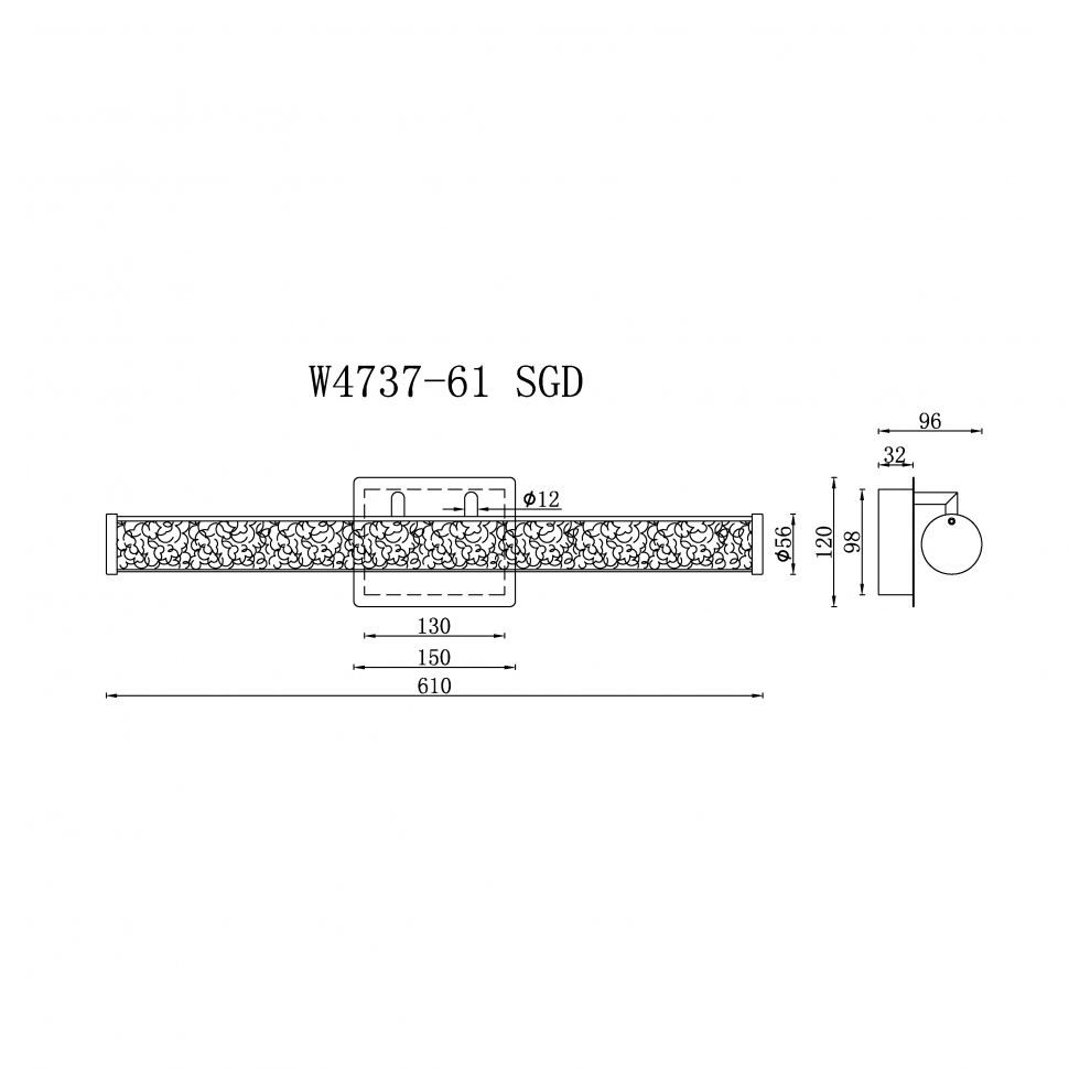 Картинка Светильник настенный iLedex Look iLedex W4737-61 SGD