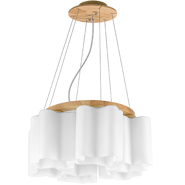 люстры подвесная люстра lightstar nubi legno 802165, доставка по Казахстану 