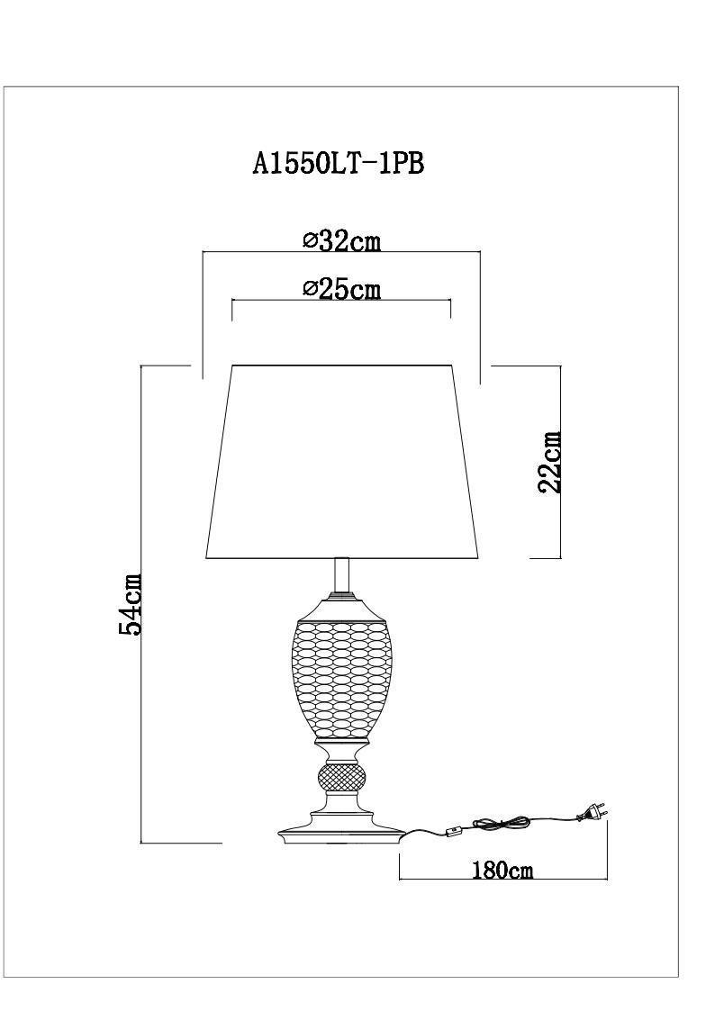 Дополнительная картинка Настольная лампа Arte Lamp Radison A1550LT-1PB