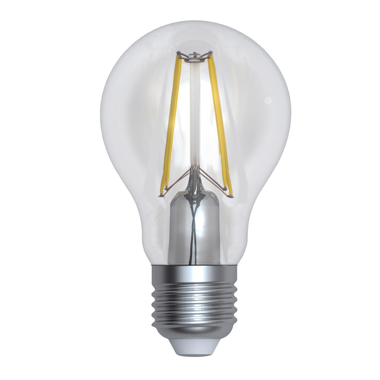 Картинка LED-A60-10W/3000K/E27/CL/DIM GLA01TR Лампа светодиодная филаментная диммируемая. прозрачная Uniel