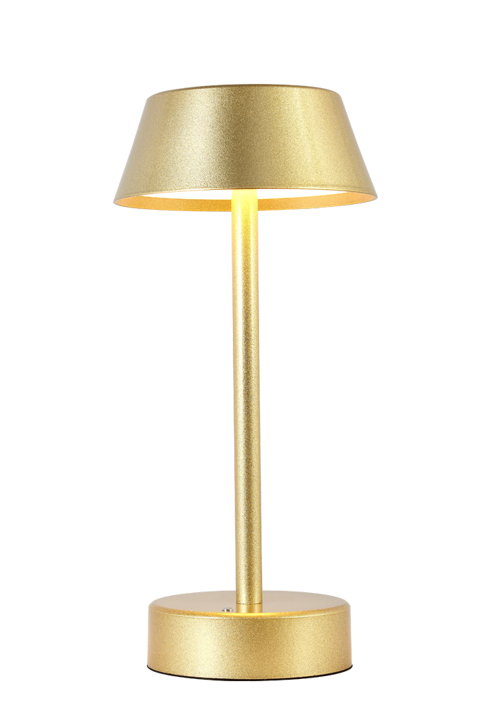 Дополнительная картинка Аккумуляторная настольная лампа Crystal Lux SANTA LG1 GOLD Crystal Lux 3662/501
