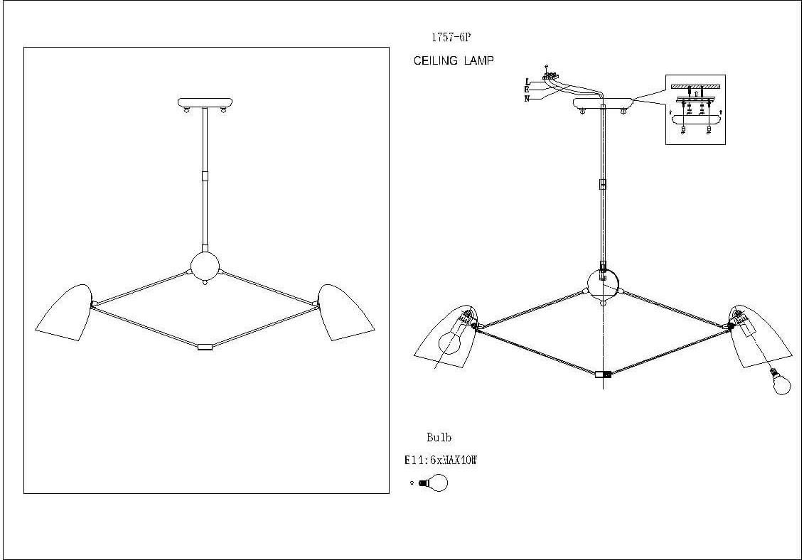 Картинка Подвесная люстра Favourite Humpen 1757-6P