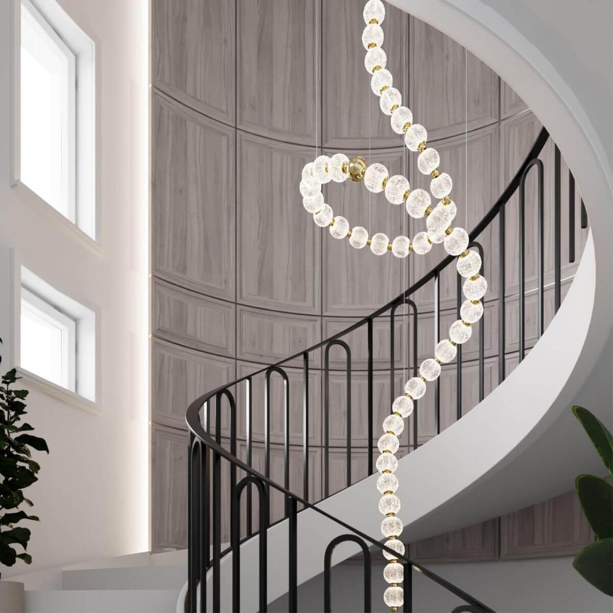 Картинка 5008/132L L-VISION ODL23 413 золотой/прозрачный/металл/акрил Люстра LED 132W 4000K 6600Лм CRYSTAL