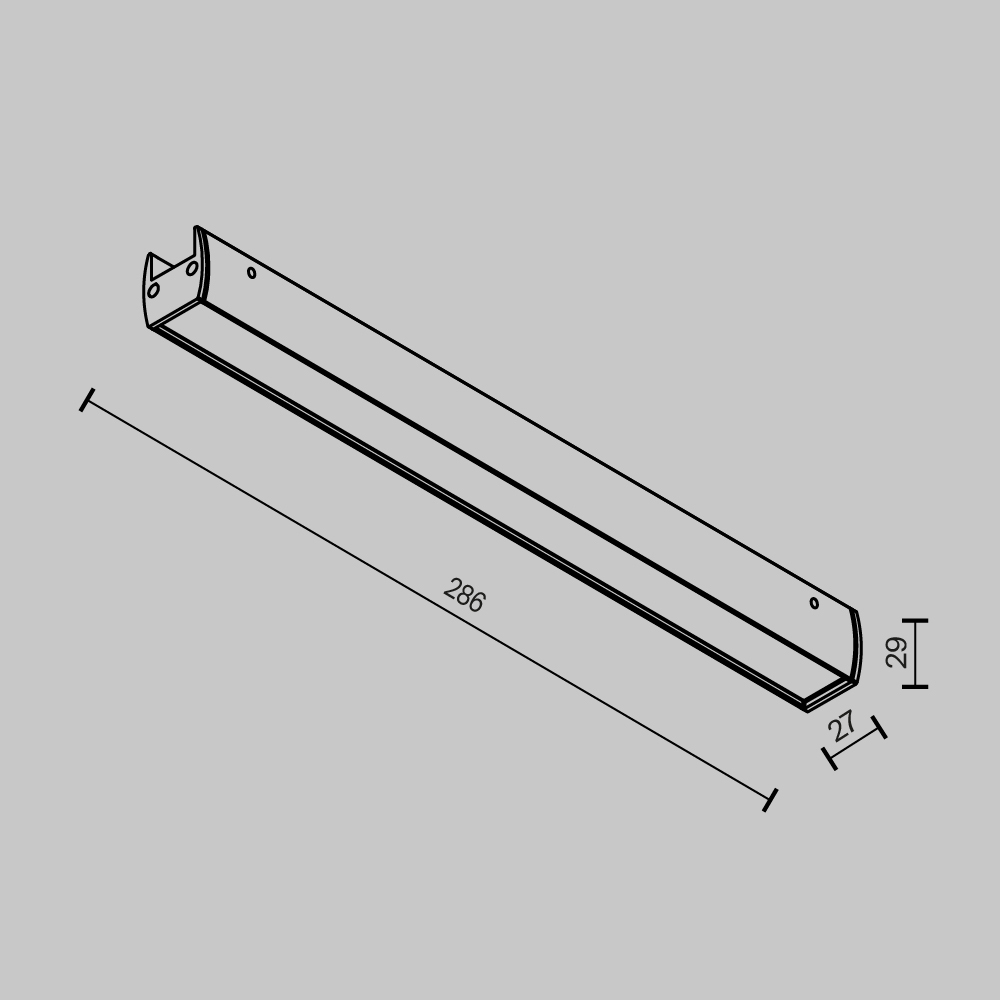 Дополнительная картинка Трековый светильник Technical TR161-1-16W3K-B