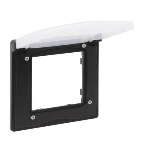 NILOE STEP Рамка 1 пост IP44, цвет Чёрный