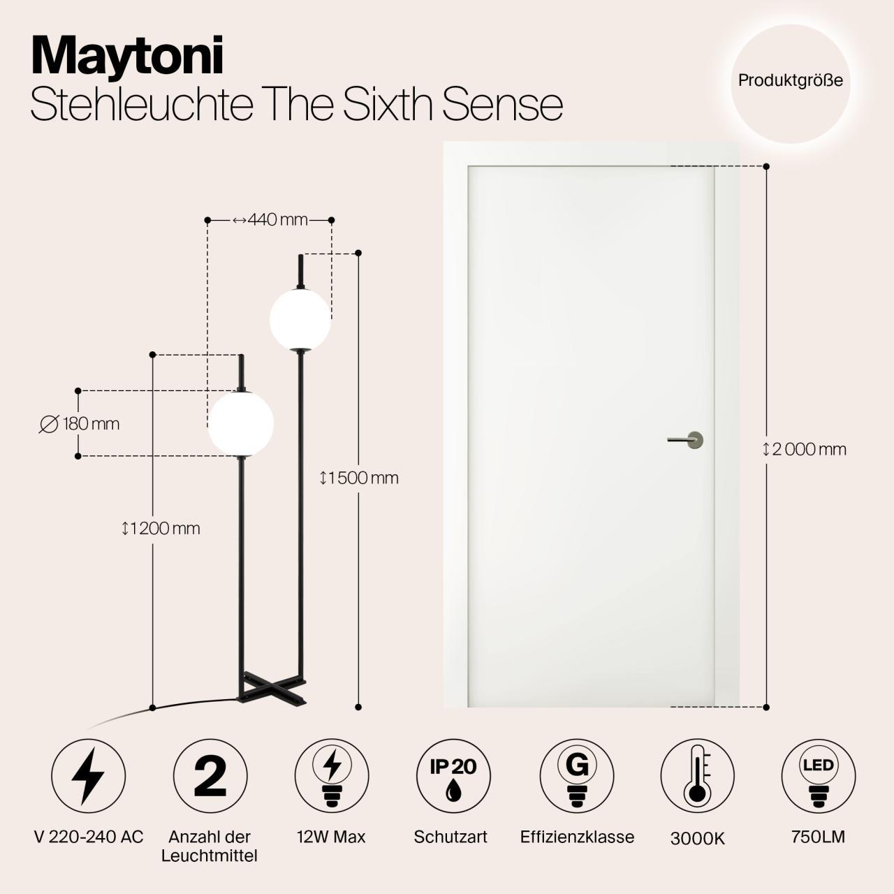 Дополнительная картинка Напольный светильник (торшер) Maytoni Z020FL-L12BK