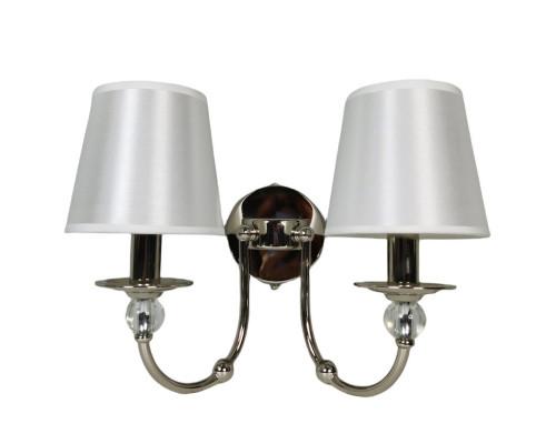 Дополнительная картинка NEWPORT 1150 1152/A , Бра, Nickel White shade L41*H31*Sp23 сm Е14 2*60W